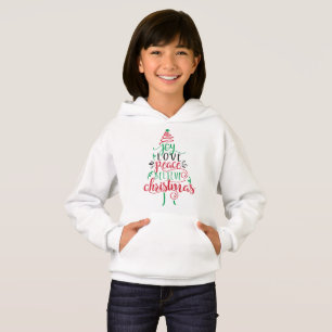 Kersttrui met Joy Love Peace Believe
