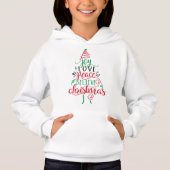 Kersttrui met Joy Love Peace Believe (Voorkant)