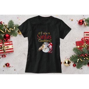 Kersttrui met kolibrie-ik heb Santa's koekjes opge T-shirt