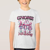 Kersttrui met leuke Kabouters Tri-Blend Shirt (Voorkant)