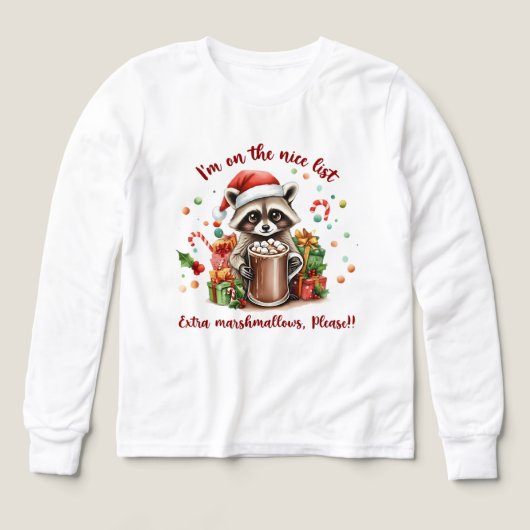 Kersttrui met Zoete Wasbeerverwenning van Kerstman (Voorkant)