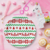 Kersttrui Patroon Papieren Bordje (Feest)