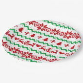 Kersttrui Patroon Papieren Bordje (Gekanteld)