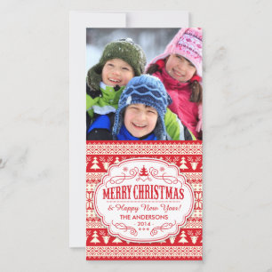 Kersttrui Patroon Vakantie Afbeelding Feestdagenkaart