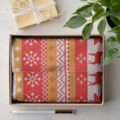 Kersttrui Pine Trees Snowflakes Kerstmis Tissuepapier (Geschenk)