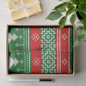 Kersttrui Pine Trees Snowflakes Kerstmis Tissuepapier (Geschenk)