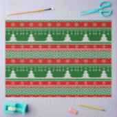 Kersttrui Pine Trees Snowflakes Kerstmis Tissuepapier (Craft)