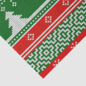 Kersttrui Pine Trees Snowflakes Kerstmis Tissuepapier (Detail)