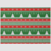 Kersttrui Pine Trees Snowflakes Kerstmis Tissuepapier (Voorkant)