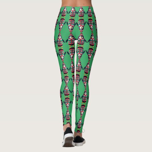Kersttrui Pinguïn Leggings (Achterkant)