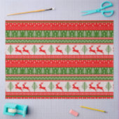 Kersttrui rendier dennenbomen Kerstmis Tissuepapier (Craft)