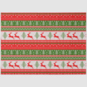 Kersttrui rendier dennenbomen Kerstmis Tissuepapier (Voorkant)