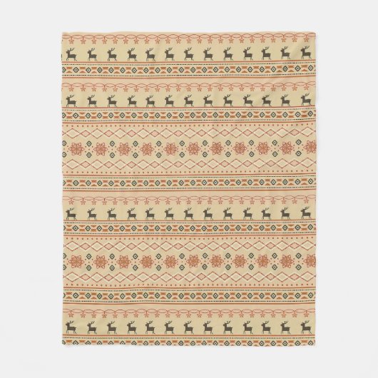 Kersttrui rendier patroon fleece deken (Voorkant)