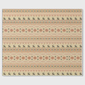 Kersttrui rendierpatroon cadeaupapier (Vlak)