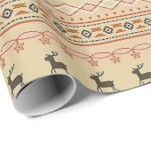 Kersttrui rendierpatroon cadeaupapier (Rol Hoek)