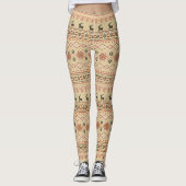 Kersttrui rendierpatroon leggings (Voorkant)
