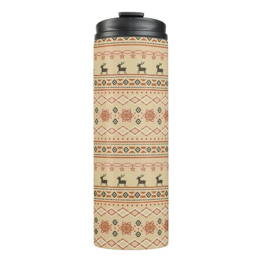 Kersttrui rendierpatroon thermosbeker (Voorkant)