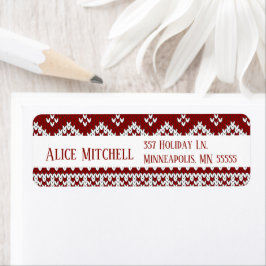 Kersttrui Retouradres Etiket