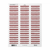 Kersttrui Retouradres Etiket (Full Sheet)