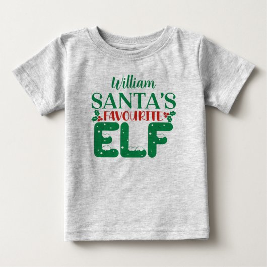 Kersttrui Sinterklaas' favoriete elf. Bewerkbare n (Voorkant)