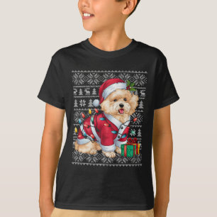 Kersttrui Stijl Lelijk Santa Bichon Frise Hond Chr T-shirt