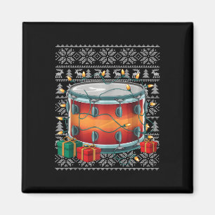 Kersttrui Stijl Lelijke Musical Drum Kerstmis Magneet