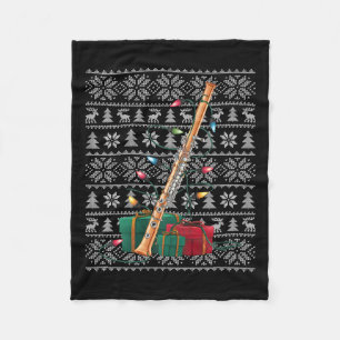 Kersttrui Stijl Lelijke Musical Fluit Kerstmis Fleece Deken