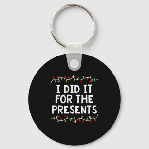 Kersttrui voor het gezin Ik doe niet aan bijpassen Sleutelhanger