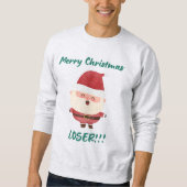 Kersttrui, vrolijke kerstverliezer, trui (Voorkant)