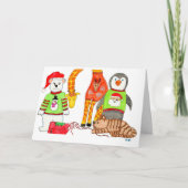 Kersttrui wedstrijd feestdagen kaart (Voorkant)