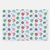 Kersttruien en peperkoekjes inpakpapier vel (Voorkant 3)