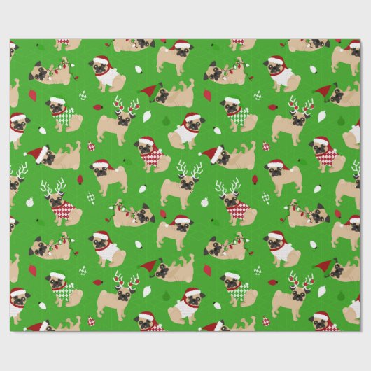 kersttuggen cadeaupapier (Vlak)