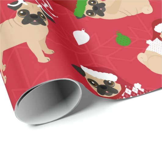 kersttuggen cadeaupapier (Rol Hoek)