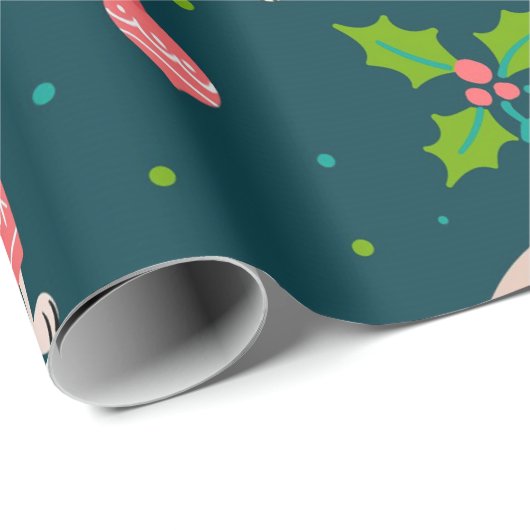 kersttuggen cadeaupapier (Rol Hoek)