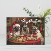 kersttuggen feestdagenkaart (Staand voorkant)