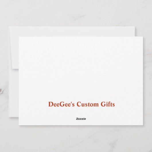 kersttuggen feestdagenkaart (Achterkant)