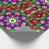 Kersttuin... Cadeaupapier (Hoek)