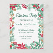 kersttuin | feestuitnodiging briefkaart (Voorkant)