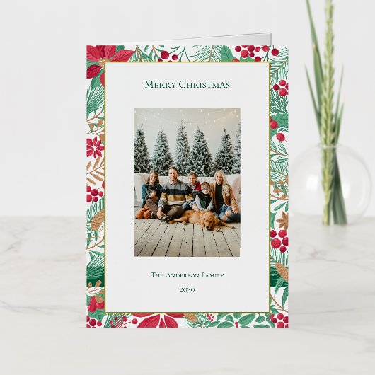 kersttuin | folie feestdagenkaart (Voorkant)