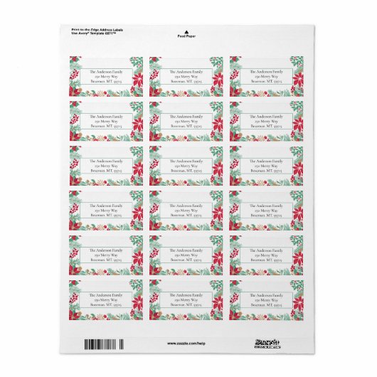 kersttuin | Label (Full Sheet)