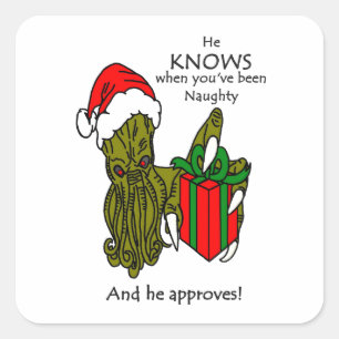 kersttulhu Square Sticker