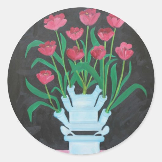 Kersttulpen Stickers (Voorkant)