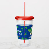 kersttumbler 16 oz Santa Shark Acryl Drinkbeker (Rechts)