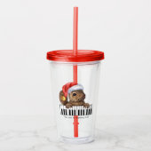 kersttumbler acryl drinkbeker (Voorkant)