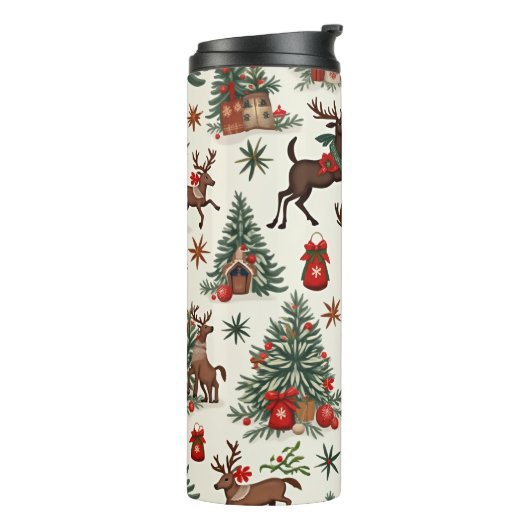 Kersttumbler Thermosbeker (Gedraaid links)