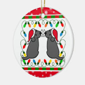 Kersttwein Black Labradors Santa Ornament (Links)