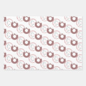 kersttwisten en stripes inpakpapier vel (Voorkant 3)