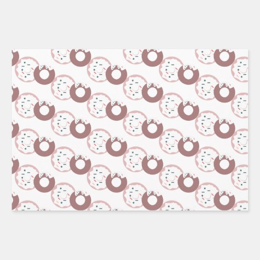 kersttwisten en stripes inpakpapier vel (Voorkant 3)