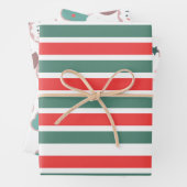 kersttwisten en stripes inpakpapier vel (In situ)