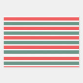 kersttwisten en stripes inpakpapier vel (Voorkant)